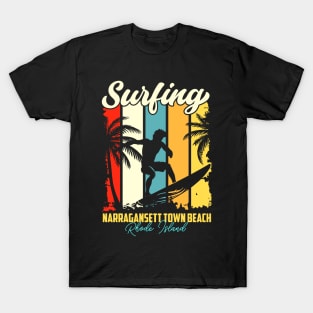 Surfing | Narragansett Town Beach, Rhode Island T-Shirt